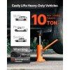 Hydraulický fľaškový zdvihák 10 t, zdvih 235-470 mm, pre auto a suv
