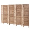 Drevený paraván 8 panelov, skladací, výška 66.9 inches, vnútorný