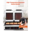 Panini gril elektrický 3600W, dvojitý nerez, termostat, platňa 48×23cm