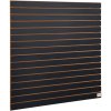 Slatwall panely na stenu 24"×48" (4 ft×2 ft) čierne, sada 2 ks