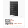 Solárne panely 2×100 W monokryštalické 23% IP65 MC4 hliníkový rám