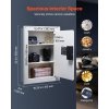 Trezor do steny 0.83 sq.ft, 3-posch., kód, kľúč, s policami, biela