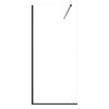 Pevná poloorámovaná sprchová stena 864×1870 mm, 8 mm tvrdené číre sklo