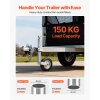 Prívesný zdvihák s kolesom, 150 kg nosnosť, 230 mm zdvih, s rukoväťou