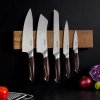 Sada kuchynských nožov 6 dielov, nerez vysoký uhlík, magnetický držiak