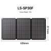 LIONSHEE LS-SP30F 30W Foldable Solar Panel, 23% High Efficiency, IP67 Waterproof, USB & Type-C Outputs, 3-Fold ETFE Monocrystalline Panel
