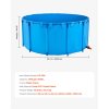 Okrúhly skladací nadzemný bazén na ryby 1320 gal, pvc, s ventilom