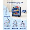 Detský set 5 dielov, 45.7 cm kufor s kolieskami, batoh, u vankúš