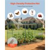 Ochranný kryt rastlín 3.56×1.2×1.94 m odolný vetru s dverami na zips