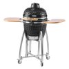 Kamado gril na uhlie 450mm keramický, 4 kolieska (2 aret.), teplomer