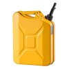 Kovový kanystr na palivo 20 l, výpustná hubica, 6 l/min, žltý