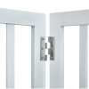 Samostatne stojaca bránka pre psa 24"×60", 3 panely, skladacia, biela