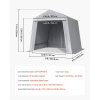 Skladovací stan 8×8 ft, rolovacie dvere, nepremokavý kryt, pevný rám