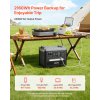 Prenosná stanica 2400W 2160Wh, 10 výstupov, nastaviteľný vstup LiFePO4
