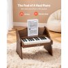 Detské klávesy 25 kláves, drevené, realistický zvuk, dvojité napájanie