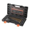 Sada vytahovačov skrutiek a vrtákov 65 dielov, s adaptérmi a puzdrom