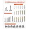 Súprava extraktorov skrutiek 41 ks, vrtáky, adaptéry, cr-mo, kufrík