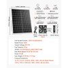 Solárny ventilátor 25W s 4 ventilátormi, 2668 RPM, nastaviteľný panel