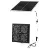 Solárny ventilátor 25W s 4 ventilátormi, 2668 RPM, nastaviteľný panel