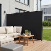 Výsuvná bočná markíza 180×300 cm polyester 180 g/m², vodeodolná čierna