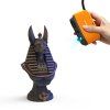 3DMakerpro Fox 3D Scanner, AI Visual Tracking, 0.07mm Accuracy, 0.10mm Resolution, NIR Light Source, Marker-Free Scanning, 10fps Frame Rate, Compatible with Windows/macOS/Android/iOS