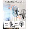 Stenový ventilátor 500 mm, kmitavý, 3 rýchlosti, nastaviteľný uhol