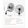 Stenový ventilátor 500 mm, kmitavý, 3 rýchlosti, nastaviteľný uhol