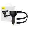92283 5 nabijacka do auta baseus enjoyment s kablom usb c 33 w cierna