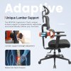 NEWTRAL NT001 Ergonomic Chair Adaptive Lower Back Support 3 Recline Angle Adjustable Backrest Armrest Headrest 5 Positions to Lock Nylon Base - Standard Version