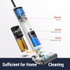 OSOTEK H200 Lite Cordless Wet Dry Vacuum Cleaner, 12500Pa Suction, 180 Degree Horizontally Reclining, 2 Sides Edge Cleaning, 750ml Clean Water Tank, LED Screen, 30 Mins Runtime