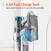 Ultenic U11 Pro Cordless Vacuum Cleaner 350W 26KPa Suction 3 Adjustable Modes 2200mAh Battery Air Cooling Technology LED Display Removable Battery - Gray