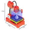 EasyThreed K7 3D Printer, 4 Leveling Buttons, 0.1-0.2mm Accuracy, 10-40mm/s Print Speed, Mute Printing, 100x100x100mm, for DIY Kids Education, Upgraded Version