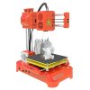 EasyThreed K7 3D Printer, 4 Leveling Buttons, 0.1-0.2mm Accuracy, 10-40mm/s Print Speed, Mute Printing, 100x100x100mm, for DIY Kids Education, Upgraded Version