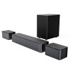 Ultimea Poseidon D50 5.1 Channel Soundbar with Subwoofer and Rear Surround Speakers, Adjustable Surround Level, 3 EQ Modes