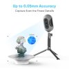 3DMakerpro Mole 3D Scanner Premium Edition, 0.05mm Accuracy, 0.1mm Resolution, 10fps Frame Rate, Visual Tracking, Facial Scanning, Anti-Shake, 200x100mm Single Capture Range, with Turntable