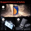 FOSSiBOT F101 PRO Rugged Smartphone Unlocked 2023, 8GB+128GB, AI Triple Camera, Functional Rear Display, 10600mAh Large Battery, Fingerprint/Face Unlock, NFC, HAC, Android 13.0 - Orange