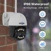 Hiseeu 4K 8MP Wireless Security Camera, Dual Lens, 8X Zoom, 2-Way Audio, Full-color Night Vision, Human Detection, Auto Tracking, Pan 355° & Tilt 90°, IP66 Waterproof
