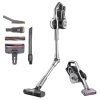 JIMMY H10 Flex Handheld Cordless Vacuum Cleaner 245AW 26Kpa Suction Intelligent Dust Sensor Auto Power Adjust 2500mAh Battery 80Mins Runtime 0.6L Dust Cup with LED Headlights - Silver