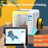 AOSEED X-MAKER 3D Printer for Kids and Beginner, Leveling-Free Bed, Wi-Fi Printing, Ultra Silent, App Control, PLA/ABS Filament Supported