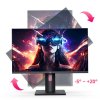 KTC H27P22S 27-inch Gaming Monitor, 3840x2160 UHD AUO 7.0 FAST IPS Panel, HDR400, 160Hz Refresh Rate, 1ms Response Time, 132%sRGB, Compatible with FreeSync and G-SYNC, Low-blue Light, 2*HDMI2.1 2*DP1.4 1*USB2.0, Adjustable Stand & Support VESA Mount