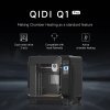 QIDI TECH Q1 Pro 3D Printer, 600mm/s Max, 60°C Heated Chamber, 350°C High-Temp Printing, Tri-metal Hot-end, Auto Leveling, Filament Detection, 245*245*240mm