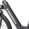 Touroll J1 ST 27.5 inch Trekking Bike with 250W Motor, 36V 15.6Ah Battery, Max 100km Range, 1.8" LCD Display Shimano 7-Speed Disc Brake - Black