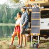 Flashfish TSP 18V/100W Foldable Solar Panel Portable Solar Charger with DC/USB Output