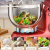 BioloMix BM602E 5L Kitchen Stand Mixer, 1200W 11-Speeds DC Motor, Digital OLED Screen, Low Noise, with Dough Hook, Flat Beater and Whisk