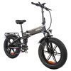 PASELEC PX6 Electric Bike, 750W Motor, 48V 13Ah Battery, 20*4.0-inch Fat Tire, 45km/h Max Speed, 70km Range, Mechanical Disc Brake, Lockable Shock Absorber Front Fork, Shimano 7-speed - Black