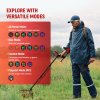KAIWEETS EXPLORER X II Metal Detector, 4 Detection Modes, LCD Screen, Adjustable Long Stem, IP68 Waterproof Coil