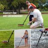 KAIWEETS EXPLORER X II Metal Detector, 4 Detection Modes, LCD Screen, Adjustable Long Stem, IP68 Waterproof Coil