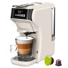 HiBREW H1B 5-in-1 Pods Coffee Maker, 600ml Water Tank, 19 Bar Pressure Extraction, Cold/Hot Mode, LED Indicator, for Kcup*/Nes*/DG*/Espresso Powder, Beige