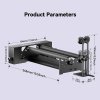 LONGER Laser Engraver Y-axis Rotary Roller with Bracket, 360° Rotation, Adjustable 6-300mm Diameters