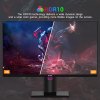 KTC H27T22 27-inch Gaming Monitor 2560x1440 QHD 16:9 ELED 165Hz AUO 8.2 Fast IPS Panel Screen 1ms GTG Response Time 99% sRGB HDR10 Low Motion Blur Compatible with FreeSync G-SYNC USB HDMI2.0 2xDP1.2 Audio Out Horizontal & Vertical Rotated VESA Mount
